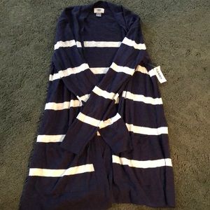 Women’s old navy cardigan navy/white